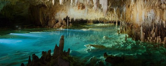 Crystal cave in Cayman Islands