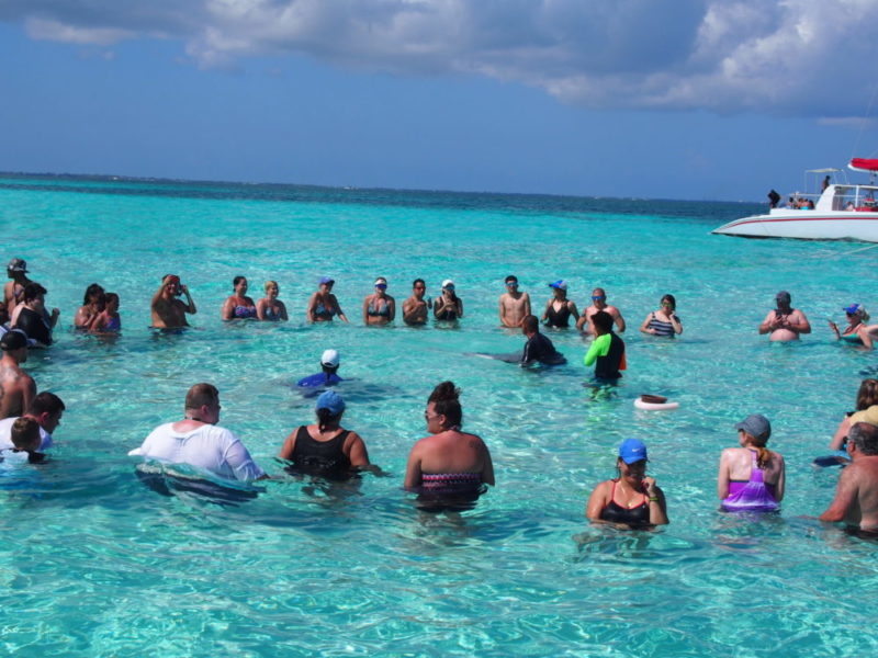 Transparent sea at cayman islands